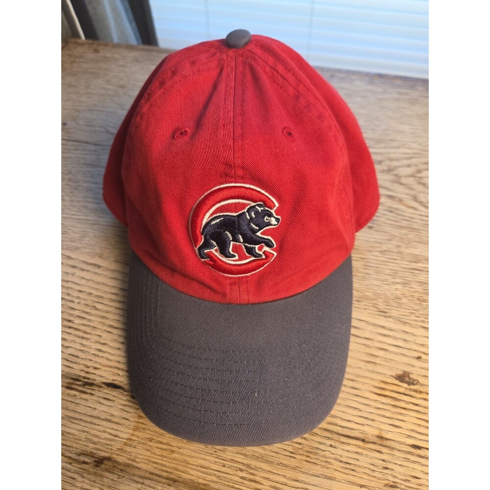 Vintage Chicago Cubs Twins Enterprise Red Blue Fitted Cap Hat Size LARGE VGC